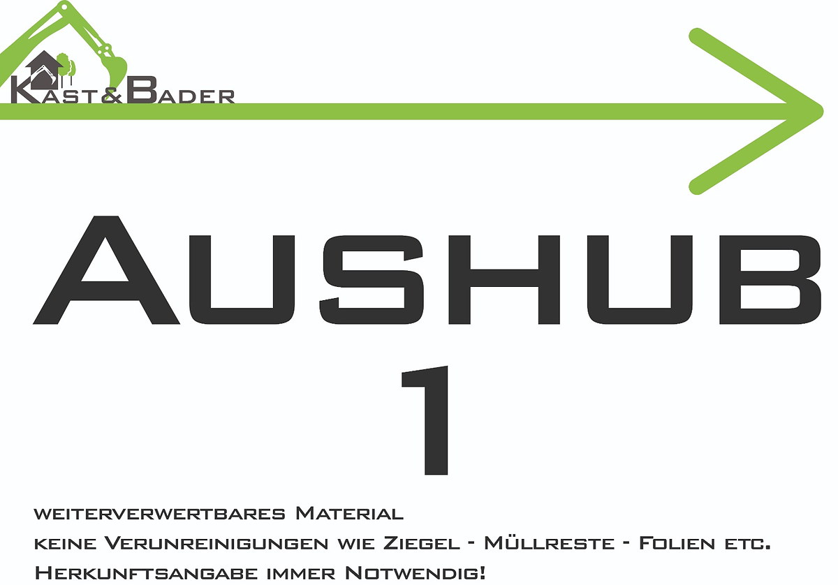 Aushub weiterverwertbar auf dem Platz in Bellenberg