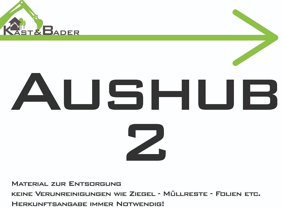 Aushub zur Entsorgung auf dem Platz in Bellenberg
