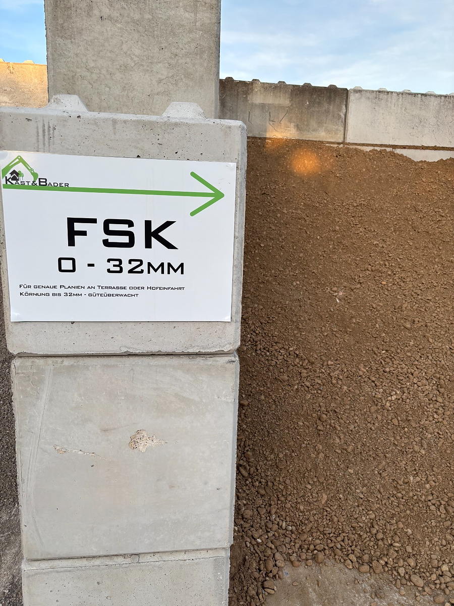 FSK 0-32 mm auf dem Lagerplatz Bellenberg