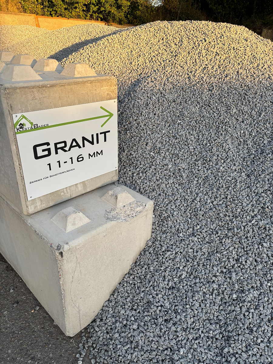 Granit 11-16 mm auf dem Lagerplatz Bellenberg