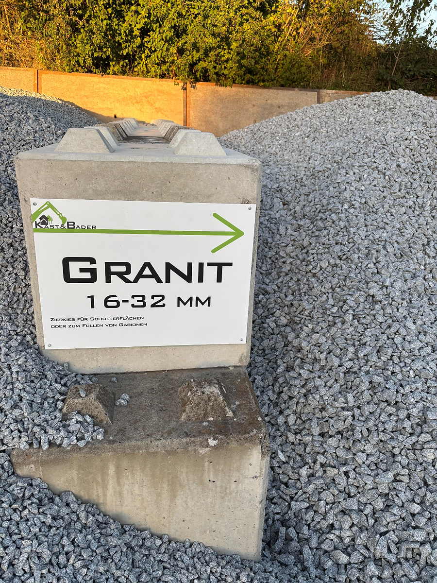 Granit 16-32 mm auf dem Lagerplatz Bellenberg